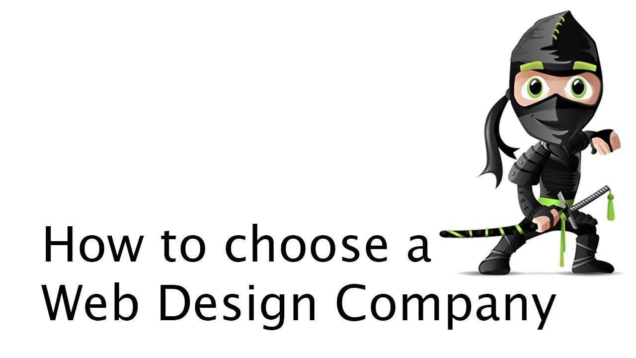 How to choose a web design company (video thumbnail)